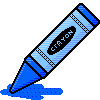 Crayon blue
